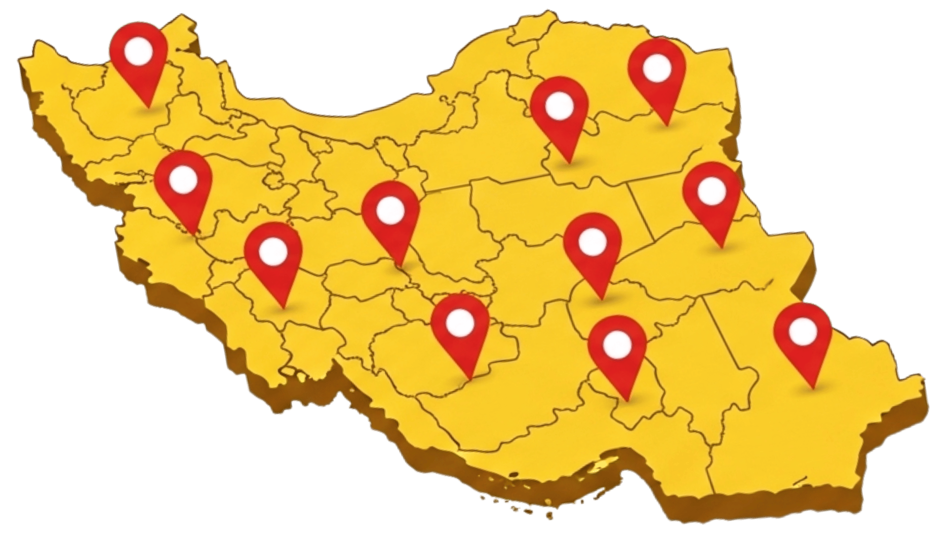 شبکه نمایندگان فراپلاست در سراسر ایران