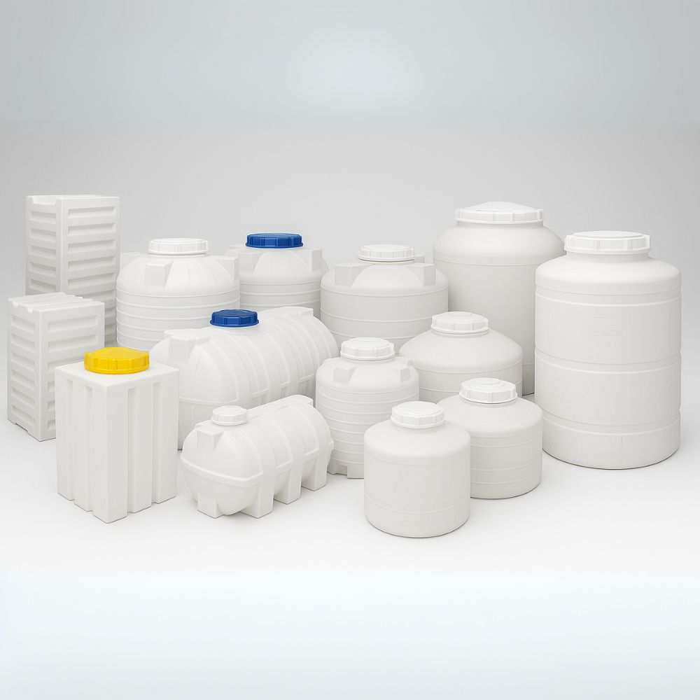 مخازن پلی اتیلن فراپلاست در اندازه‌های مختلف