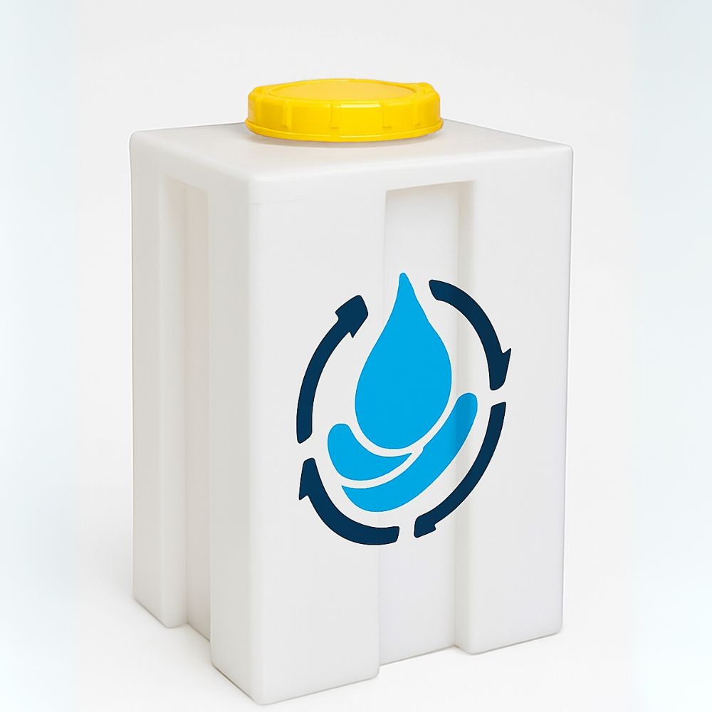 نمای سوم مخزن مکعبی